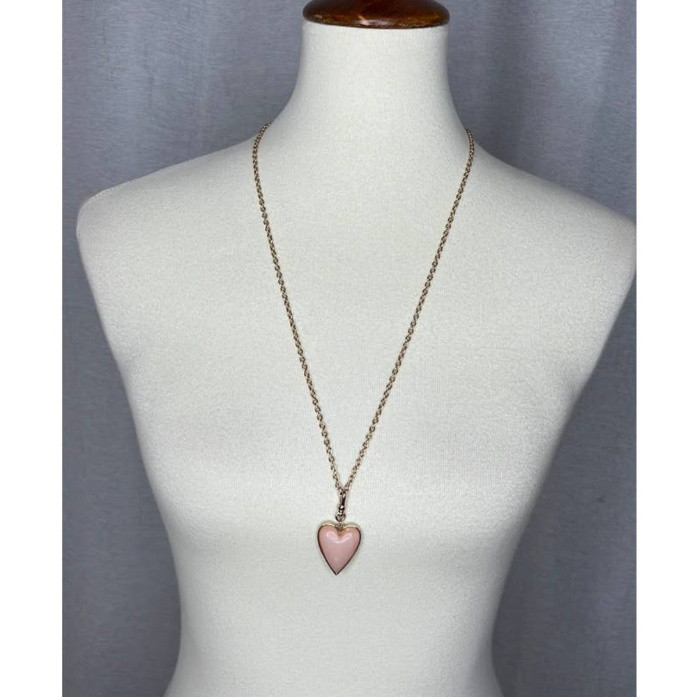 NWT BCBGeneration Gold Pink Pendant necklace Love
